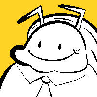 Icon of Marco from head to bust. He is standing and smiling.