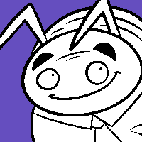 Animated icon of Kevin from head to bust. He makes a peace sign with his hand while grinning with his eyes closed.